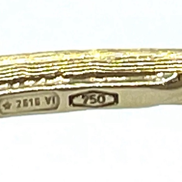 Stunning Marco Bicego 'Lucia' Diamond 18K Gold Bangle - Picture 12 of 17